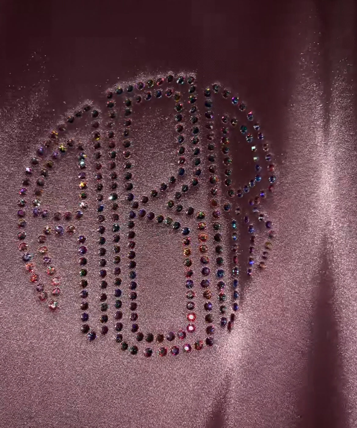 Custom Monogram Rhinestone Transfer